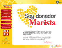Tablet Screenshot of donador.marista.edu.mx